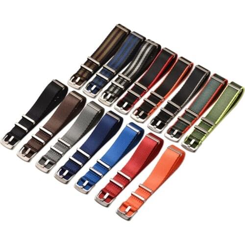 18mm 20mm 22mm 24mm Nylon Canvas NATO ZULU Watch Strap Military Sport Ring Buckle Wrist Band Bracelet Belt for Omega for Seiko
