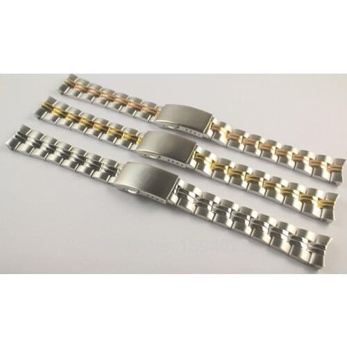 16mm T101210A T101210 T101217A New Watch Parts Male models Golden WatchBand Solid Stainless Steel band For T101