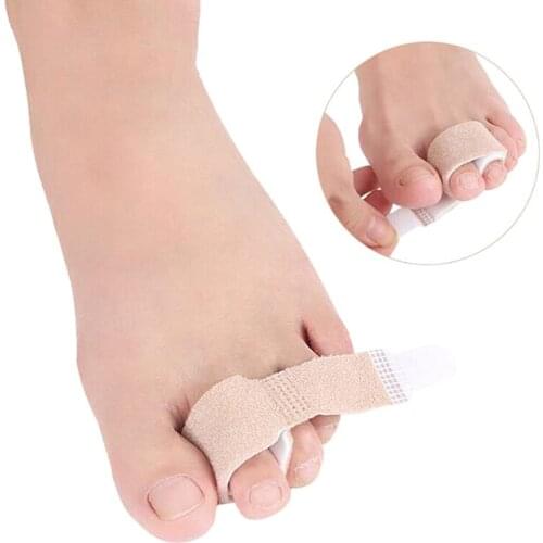 Fabric Toe Finger Straightener Toe Hallux Valgus Corrector Bandage Toe Separator Splint Wraps Foot Care Tools