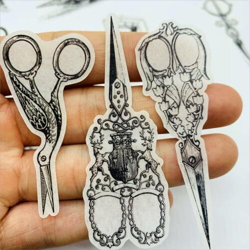 Vintage Black White Clothing Store Stickers DIY Scrapbooking Album Journal Crafts Decorative Stickers Package DIY Photo Albums