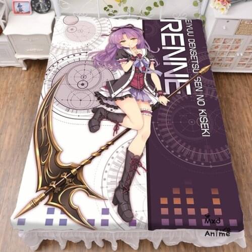 Japanese Anime Eiyuu Densetsu Sen no Kiseki Renne Printed Bed sheets 120*200cm 150*200cm Bedsheet otaku Bed sheet