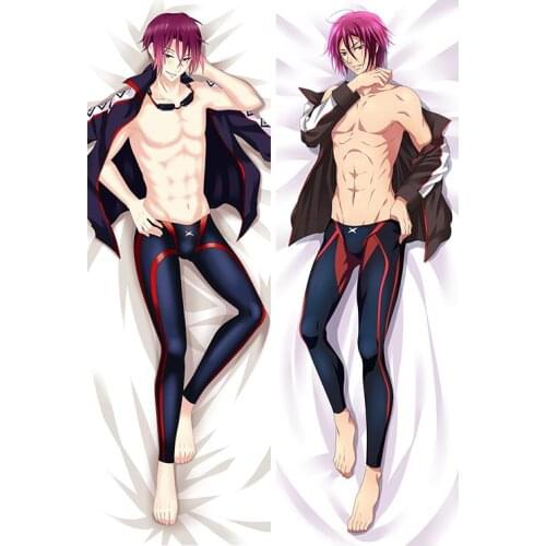 Japan Anime Free! Eternal Summer Rin Matsuoka Hugging Body Pillowcase Pillow Cover