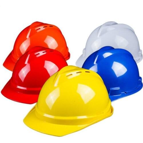 Safety Helmet Work Hard Hat Cap Warehouse Worker PE Plastic Insulation Material Red Yellow Workplace Safety Head Protection