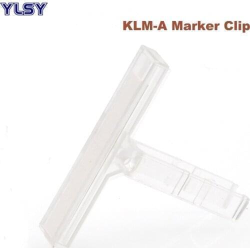 50Pcs KLM-A Marker Label Clip Transparent Tag Holder E/UK Din Rail Screw Terminals Block Wire Connector Morsettiera Accessories
