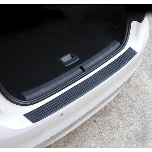 Car Trunk Protection Strip Gum Bumper Anti-Collision Anti-Scratch Tailgate Trim Door Sill Protector 1 Set