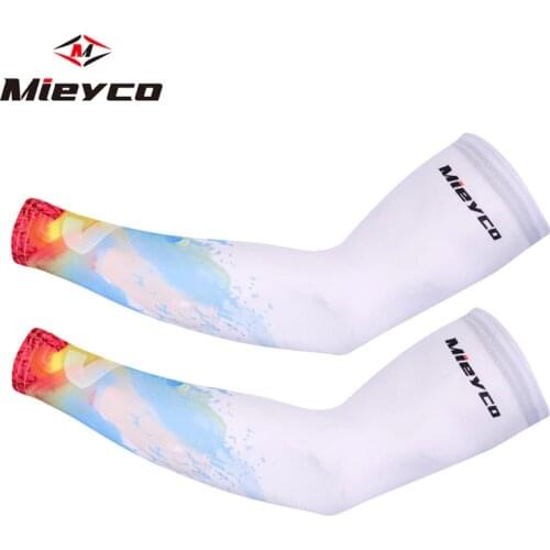 1 Pair Arm Sleeve Sun Protection Sports Outdoor Cycling Running Basketball Sleeves Arms Compression Bike Cuffs Arm Warmers