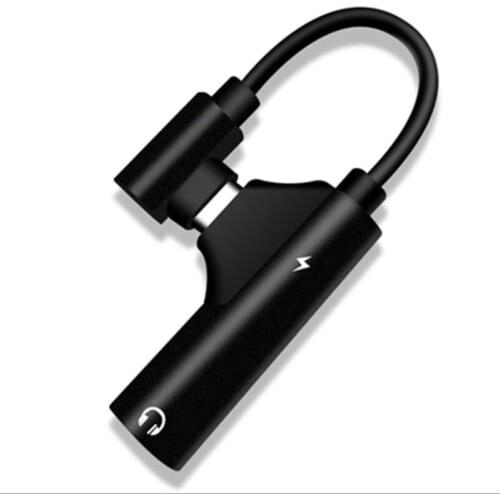 2 In 1 Type C Cable Adapter for Samsung Galaxy S8 S9 S10 Plus Huawei P20 Type-C 3.5mm AUX Audio Earphone Converter