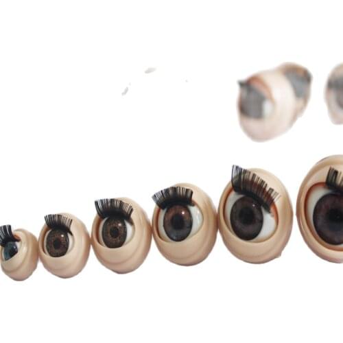 50pcs/lot new 11mm 20mm 22mm movable eyeball eyepupil for Vinyl doll --blue brown color option
