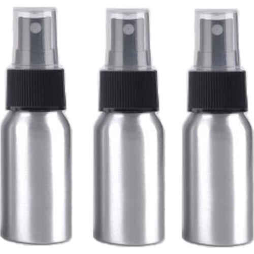 Freeship 12pcs 30ml 1oz Aluminum Fine Mist Atomizers Spray Bottle For Essential Oil Aromatherapy Metal Perfume Containers