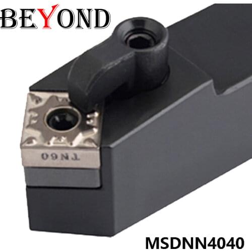 BEYOND Carbide Inserts Bar MSDNN 4040 MSDNN4040R15 MSDNN4040R19 40x40 CNC Machine Toolholder Lathe Tools Shank Bar