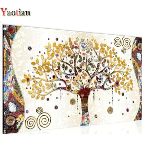 Large size DIY Custom photo 5d diamond embroidery sale Beautiful Fortune Tree diamond painting cross stitch mosaic pattern decor