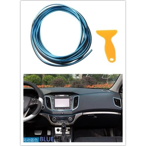 Automobile decorative strip interior decoration line refitting special door panel gap instrument panel decoration for Kia