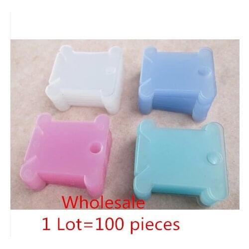 New 100 Pieces Embroidery Threading Thread Card Bobbin Board--Tool--Plastic
