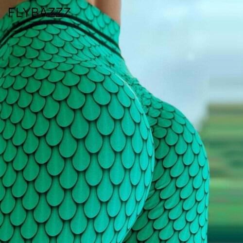 High Waist Elastic Yoga Pants Women Green Print Yoga Leggings Sportswear Femme Running Workout Trouser High Quality Gym Leggings