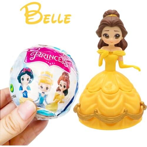 FGHGF Princess NEW IN BALL EGG Belle Dolls Baby Dolls Bebek Toy For Kid Gift Girl Y19041205