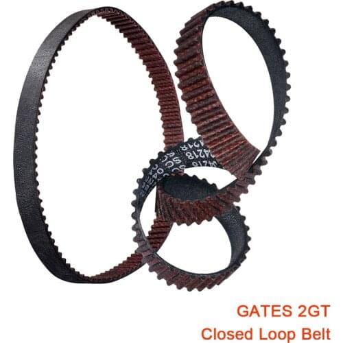 GT2 6MM Closed Loop Timing Belt GATES 2GT Synchronous Belt 110 188 200 286 302MM 3D Printer Parts Wear Resistant Ender3 CR10