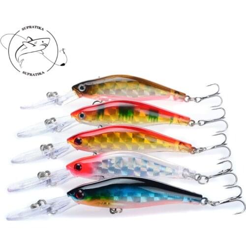 10CM/7G Artificial Minnow Wobblers Freshwater Fishing Lure Hard Bait Diving Depth0.5-2M Anti-Corrosion Plastic Fishing Bait