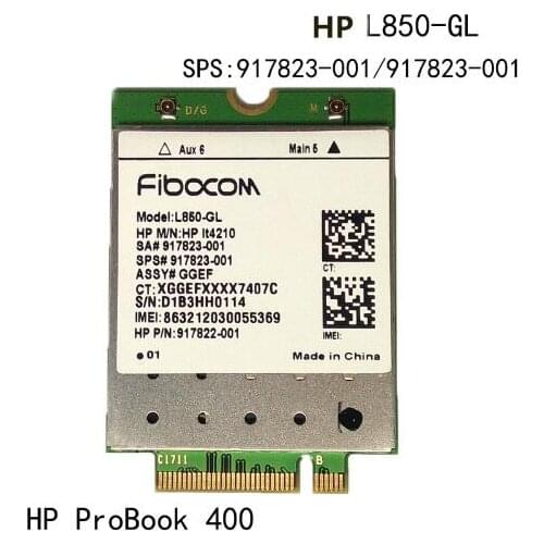 4G card for Fibocom L850-GL LT4210 M.2 LTE-FDD/LTE-TDD/WCDMA 4G cat9 wireless module for HP probook 430 440 450 G5 notebook PC