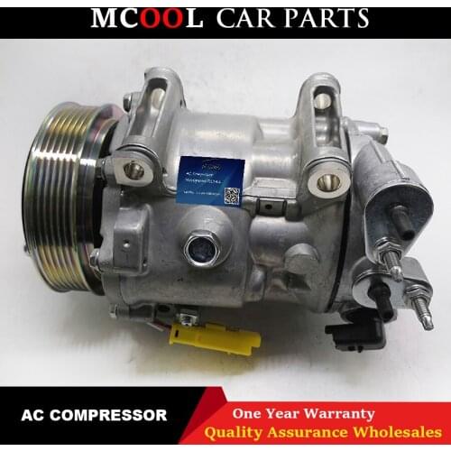 For Peugeot 407 508 607 AC Compressor For Citroen C5 C6 6453PP 6453RE 6453RF 6453RT 6453SN 6453SP 6453WW 9800840380 9671340580