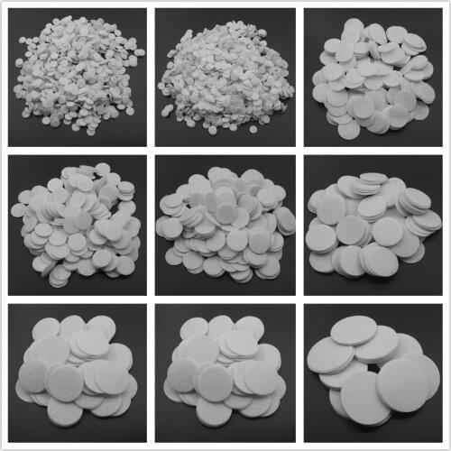 300pcs 25mm White Die Cut Round Felt Circles for DIY Baby Girls Headbands Felt Backing Circles for DIY Flower Accessories