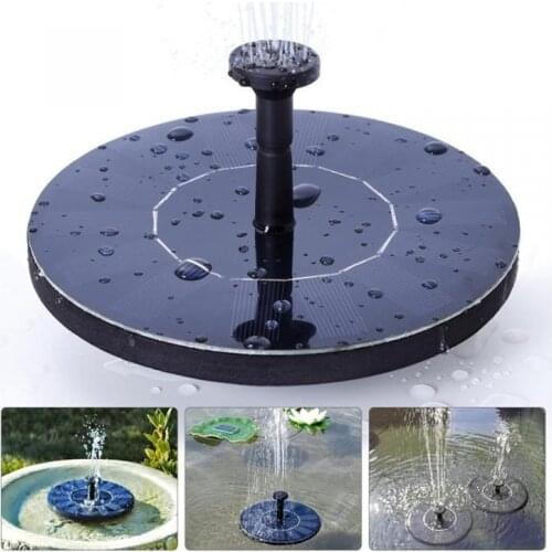 Mini Solar Powered Fountain Garden Pool Pond Panel Floating Decoration Water Fountain