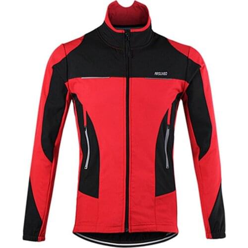 Motorcycle Jacket Winter Fleece Thermal Bicycle Jacket Windproof Warm Up Clothing Waterproof Touring Long Jersey Chaqueta Moto