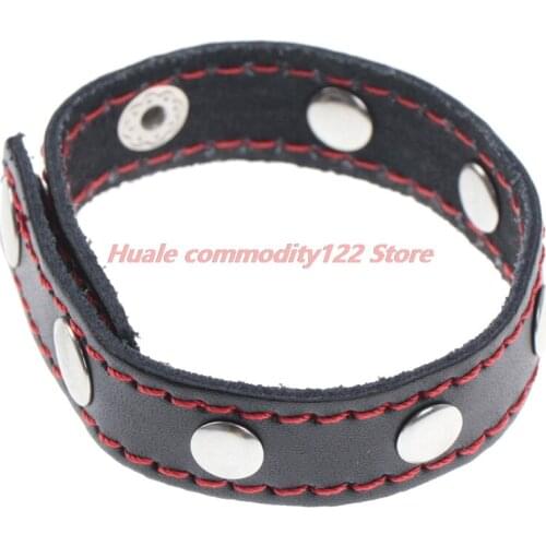 New Products Leather Penis Delay Ejaculation Penis Rings Adjustable Penis Belt Cock Rings Fasten Leather Time Sex Toys For Men