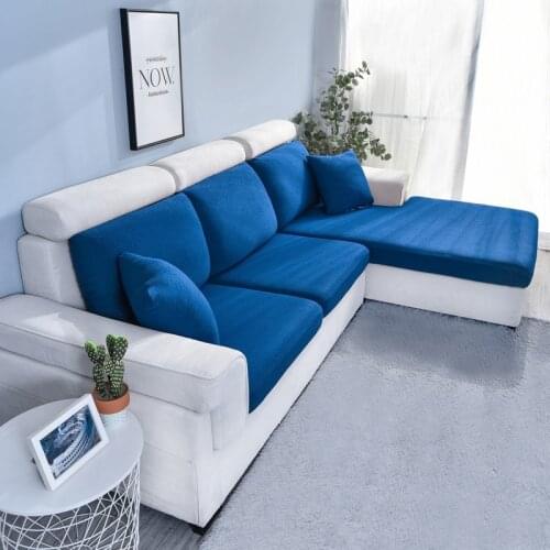 Pure color jacquard sofa seater cushion cover Waterproof sofa cushion cover Corner Sofa Cover funda sofa chaise lounge