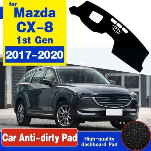 Anti-Slip Mat Dashboard Cover Pad Sunshade Dashmat Protect Carpet Car Accessories Rug For Mazda CX-8 2017 2018 2019 2020