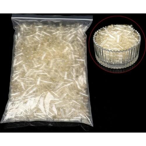 100PCS/Bag Standard Size 00#0#1# Empty Capsules Gelatin Clear Capsules Hollow Hard Gelatin Transparent Seperated Joined Capsules