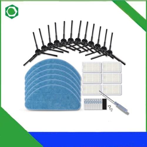Replacement Dust cleaning Side Brush Hepa filter Mop Cloths Pad For Ecovacs Deebot CEN546 CEN540 ECO Vacuum Cleaner Parts Kit
