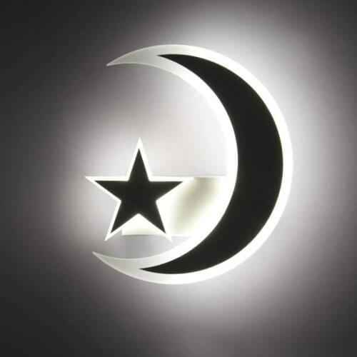 Children Room Led strip star lighting indoor Wall Lamp bathroom Wall ight Bedroom Bedside Lamp Moon kid led wall sconce fixture