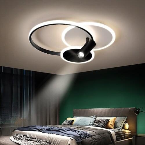 New LED ceiling lamp bedroom lamp modern living room chandelier 180 degree turn adjustable direction spotlight