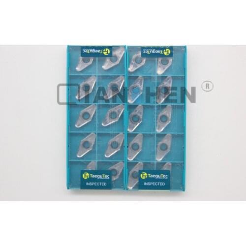 TaeguTec,10pcs/lot,Lathe tools,VCGT220530-FL K10 VCGT220530 FL K10,carbide insert, Face Mill Lathe Tools cutter CNC tool