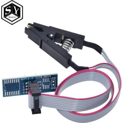 High quality SOIC8 SOP8 Test Clip For EEPROM 93CXX/25CXX/24CXX in-circuit programming on USB Programmer TL866CS TL866A EZP2010