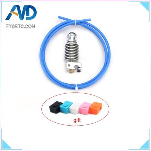 Upgrade HeatSink Extruder Radiator + E3D Hotend Block + V6 Nozzle + 1M PTFE Capricornus Tube For PT100 Prusa I3 MK3
