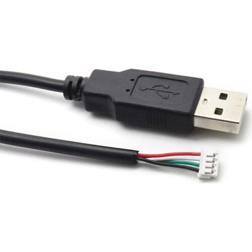 High Transmission USB to PH2.0 Extension Cable PH2.0 Female to USB 2.0 Male to 4 pin Data Cable Black 30cm/12 Inch