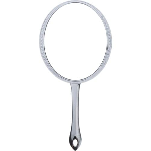 7'' Handheld Makeup HD Mirror Metal Frame Travel Hand Beauty Vanity Mirror