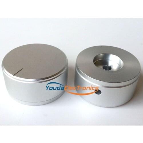 1PC 44X22mm Dull Polish Silver Aluminium volume potentiometer Knob for Guitar Amplifier 6.0mm