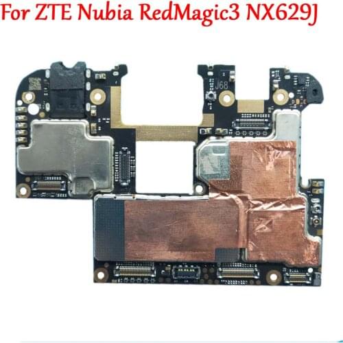 100% Tested Full Work Original Unlock Motherboard For ZTE Nubia RedMagic 3 NX629J Logic Circuit Board Plate with Firmware