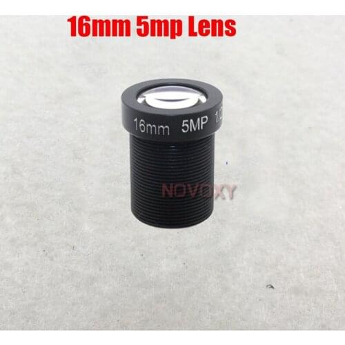 16mm 5MP IP camera Lens F2.0 HD 1/2.5 Inch CCTV Lens M12 Interface Mount For CCTV Analog / IP Camera