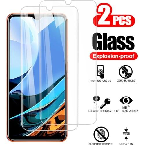2Pcs Protective Glass For Xiaomi Redmi 9T Tempered Glass on redmy readmi red mi 9 9a 9c 9c NFC 9T Screen Protector Safety Film