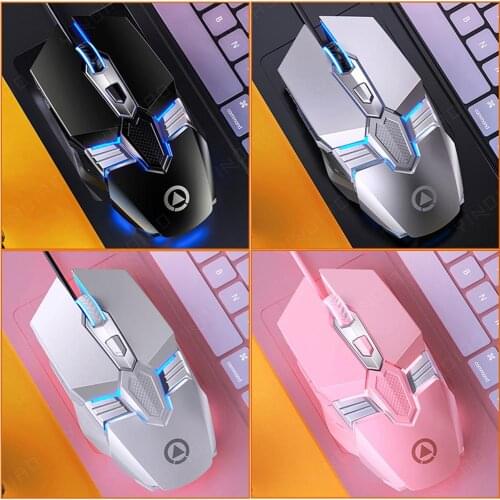 3200DPI Adjustable Usb Glowing Wired G12 Mouse Game Macro Programming Computer Optical Mouse 6 Keys Gaming Mouse