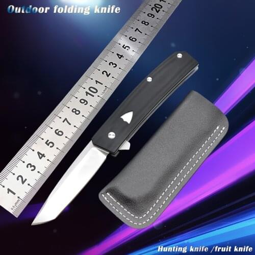 601 outdoor folding knife anti-height hardness saber survival fruit knife camping hunting knife EDC fixed knife gift knife