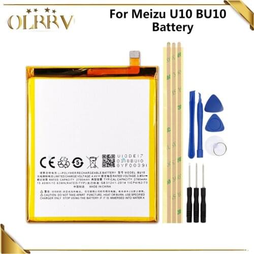 For Meizu U10 Battery BU10 Batterie Bateria Batterij Accumulator AKKU 2760mAh +Tools