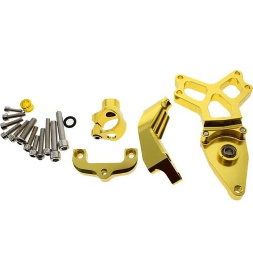 CNC Aluminum Adjustable Motorcycle Steering Stabilizer Damper Bracket Mounting Support For HONDA CBR1000 CBR 1000 2008 - 2014