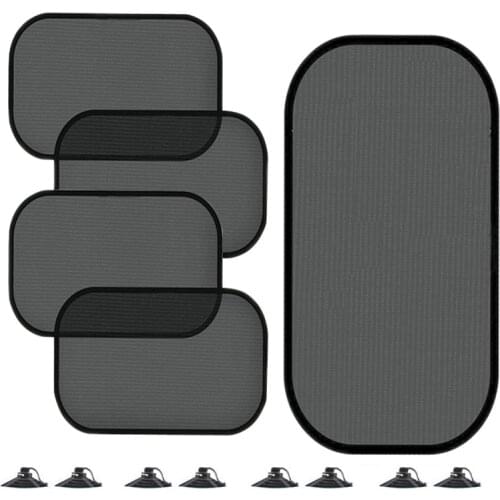 1 Set Auto Sun Shade Vehicle Shield Visor Protection Back Car Window Shade Mesh Sunshade Screen Heat Insulation UV Protection