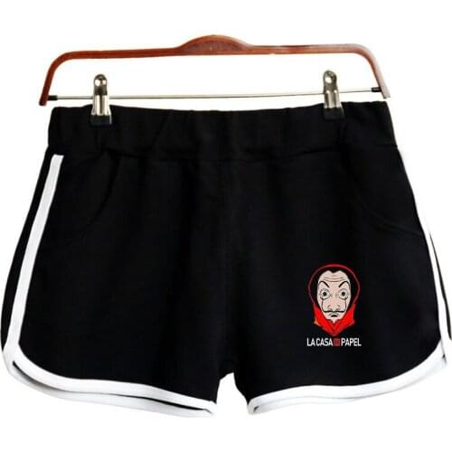 Money Heist La Casa de Papel House of Paper 2019 2D print Women Shorts Clothes Harajuku Ladies Hot Sale Sexy kawaii Shorts