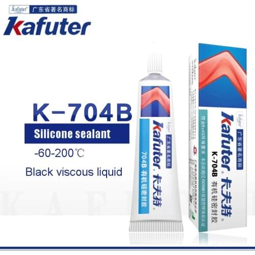 Kafuter 45g 704B Black Silicone Rubber Waterproof Insulation Silicone Sealing Glue Fixed Repair Adhesive For Lamps