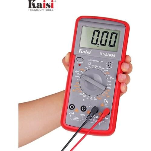 Kaisi Multimeter LCD Digital Handheld Professional Electrical Capacitance Table Digital Automatic Range Tester Accurate Ammeter